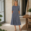 Vesna™ | Floral Midi With Pockets Dress