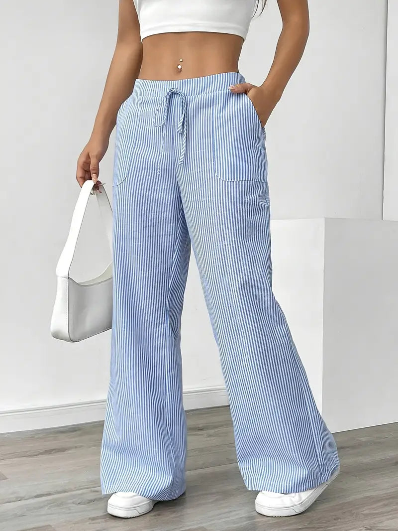 Gabrielle™ | Relaxed Fit Striped Pants