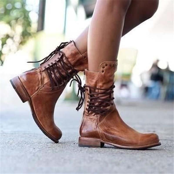 Maryann™ | Vintage Lace-Up Boots