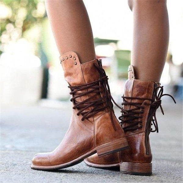 Maryann™ | Vintage Lace-Up Boots