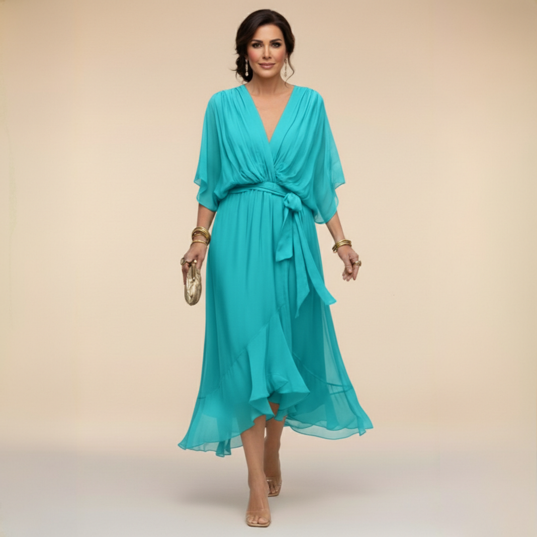 Bethany™ | Elegant V-Neck Dress