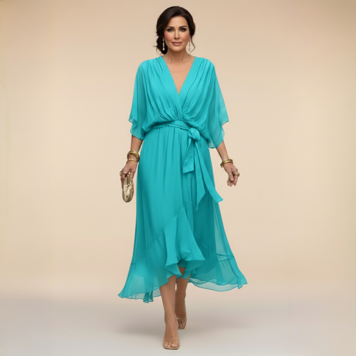 Bethany™ | Elegant V-Neck Dress