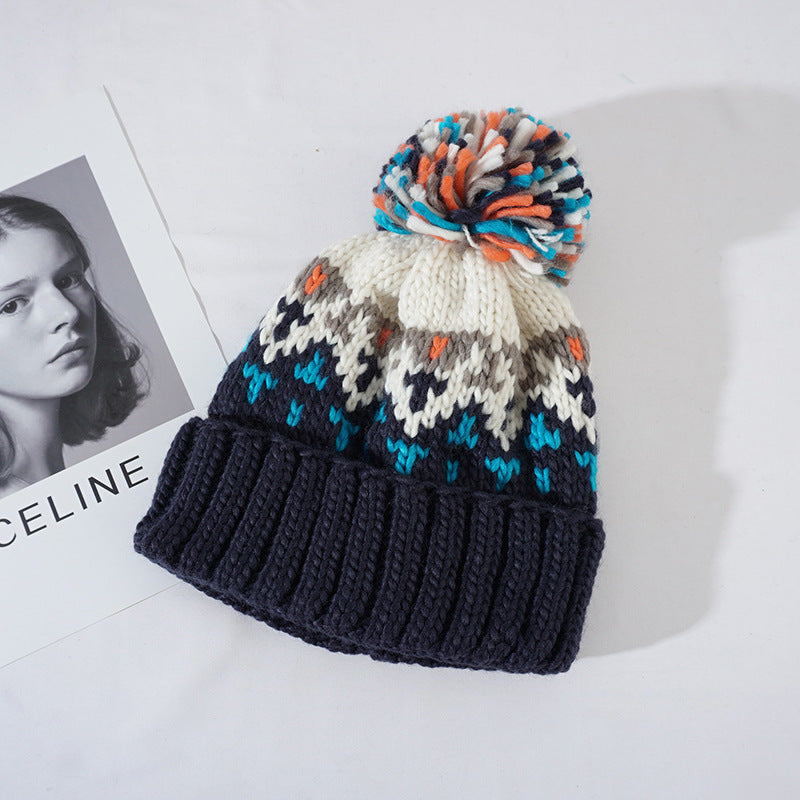 Amanda™ | Winter Snowflake Pom Beanie
