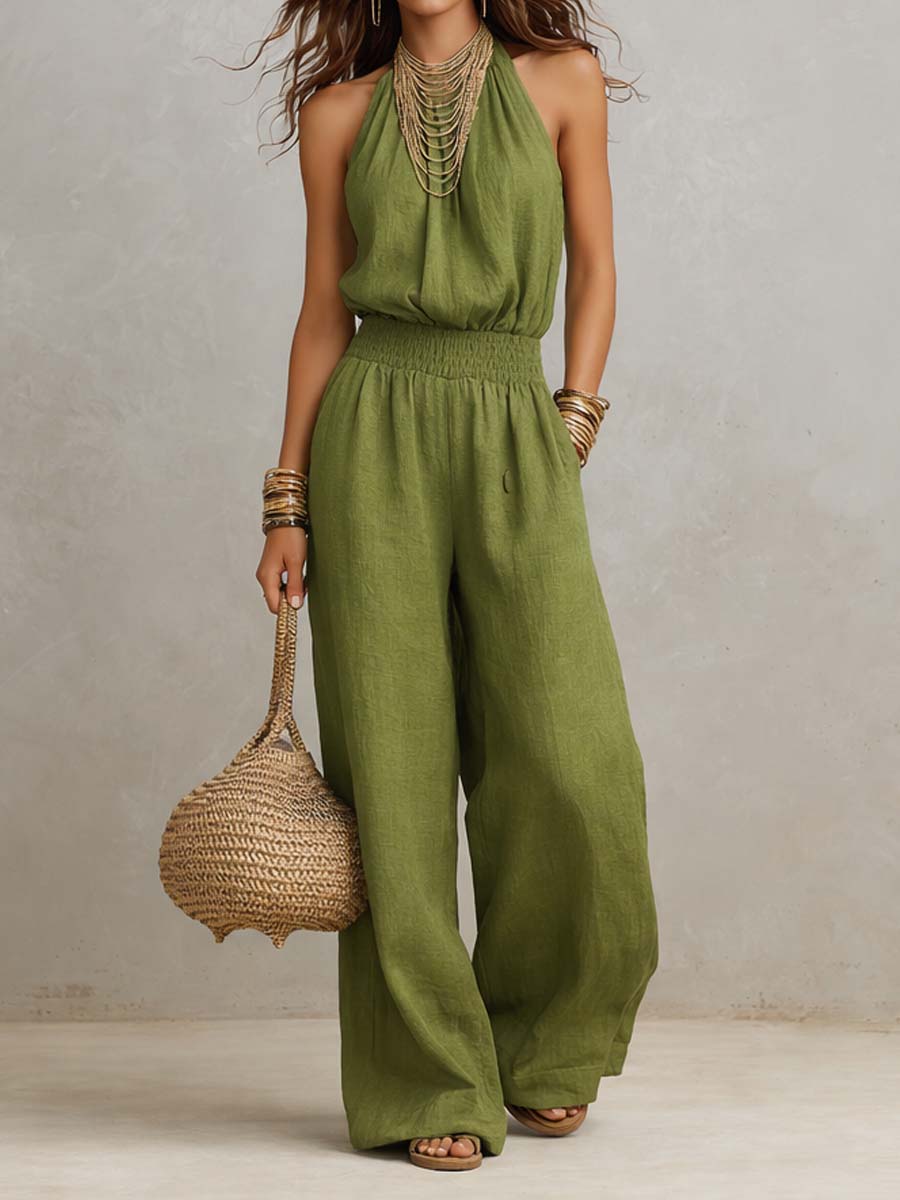 Grace™ | Elegant Halter Neck Jumpsuit