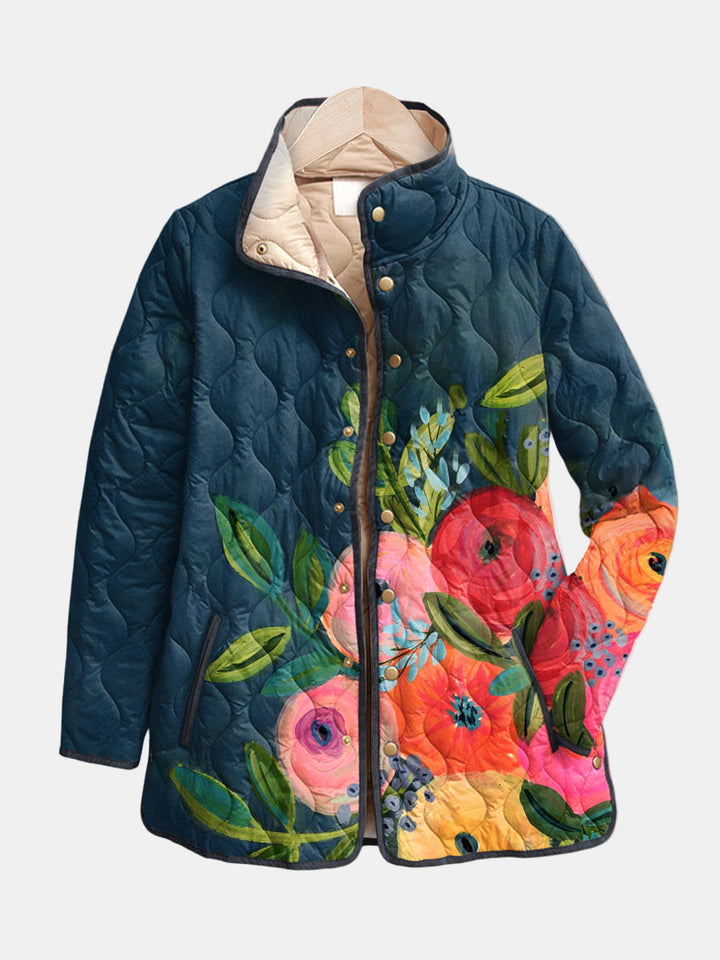 Reagan™ | Vintage Floral Quilted Jacket