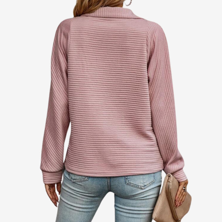 Everly™ | Elegant V-Neck Pullover Sweater