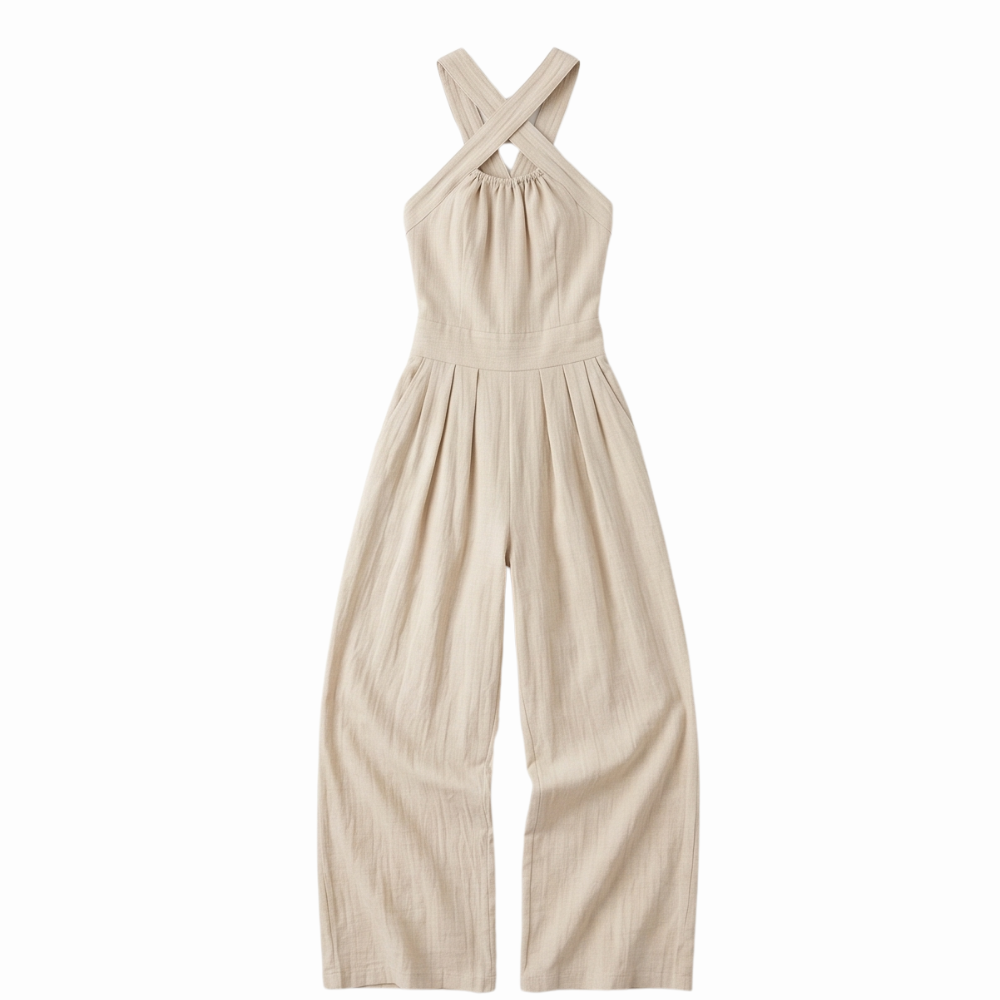 Adriana™ | Open-Back Wide-Leg Jumpsuit