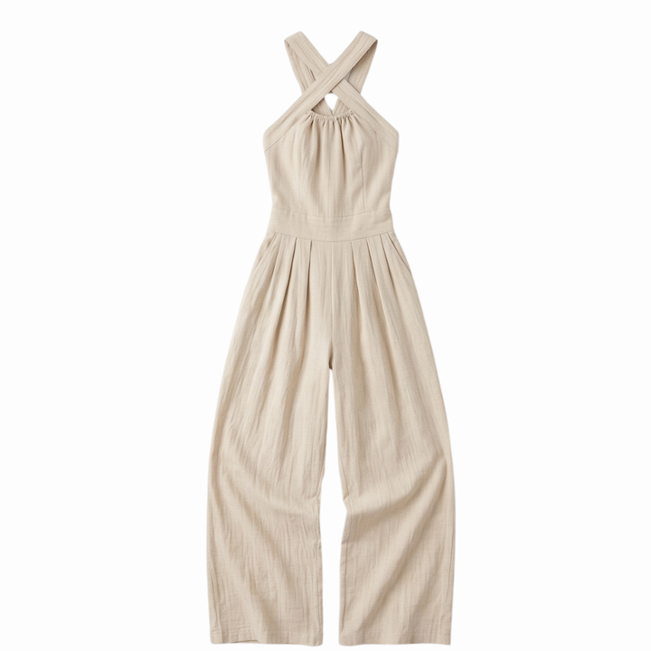 Adriana™ | Open-Back Wide-Leg Jumpsuit