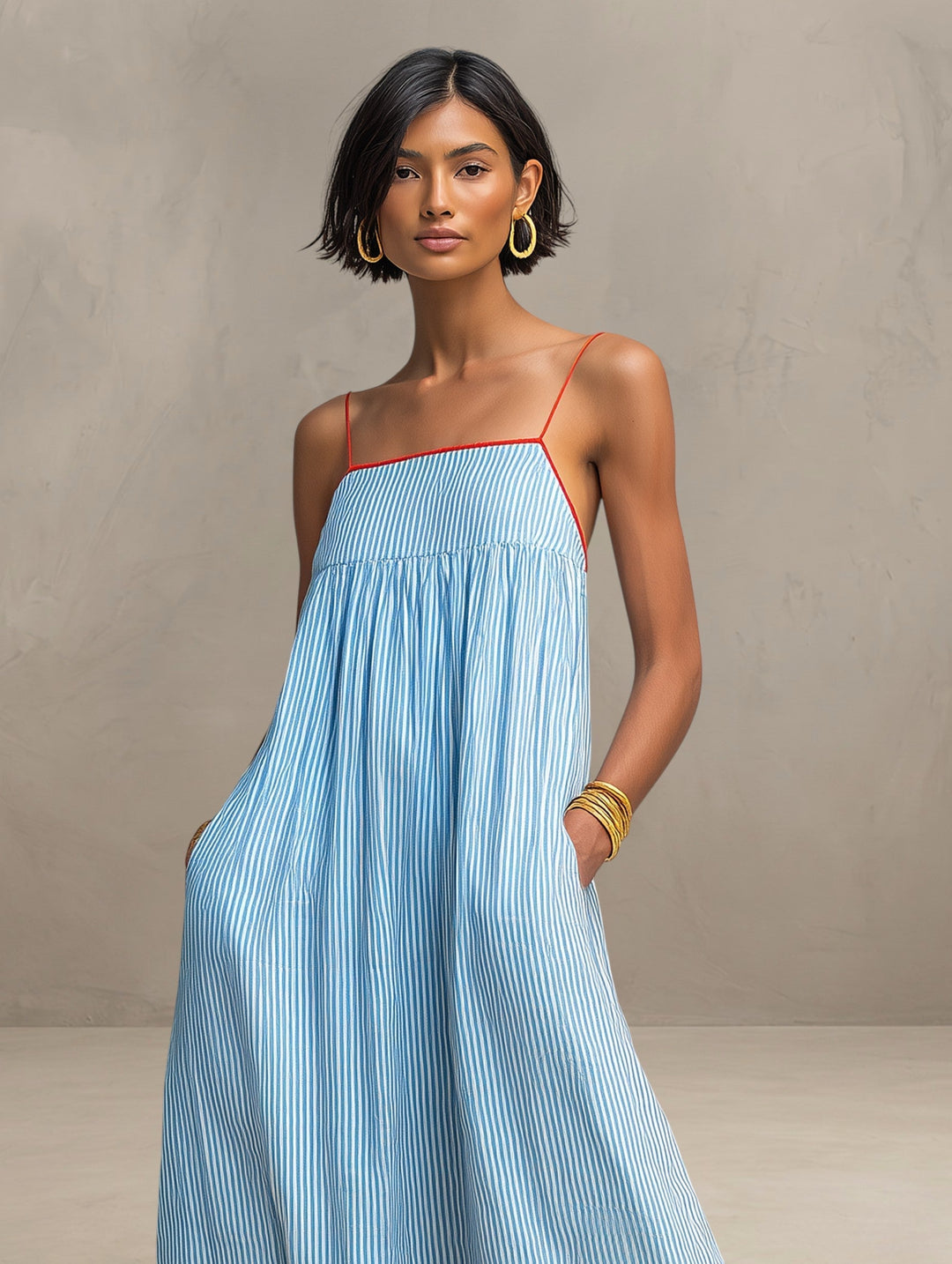 Paisley™ | Striped Maxi Dress