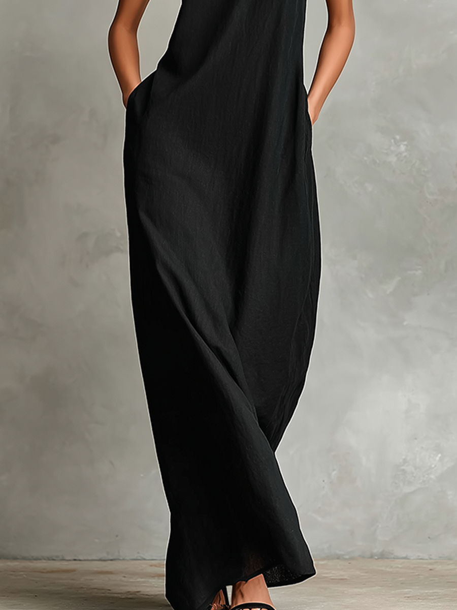 Caroline™ | Elegant Monochrome Turtleneck Dress