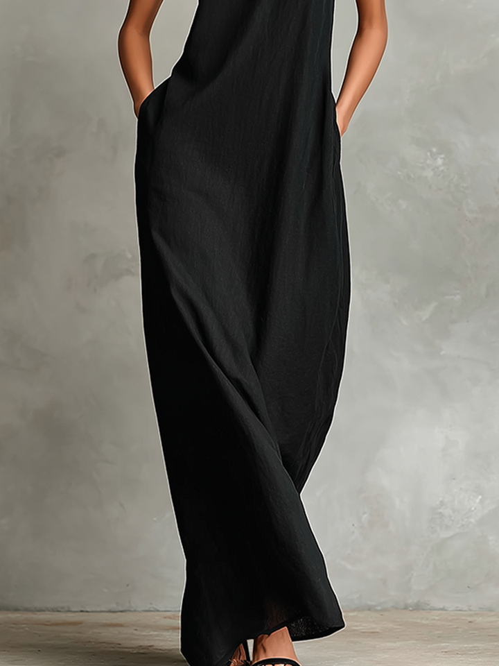 Caroline™ | Elegant Monochrome Turtleneck Dress