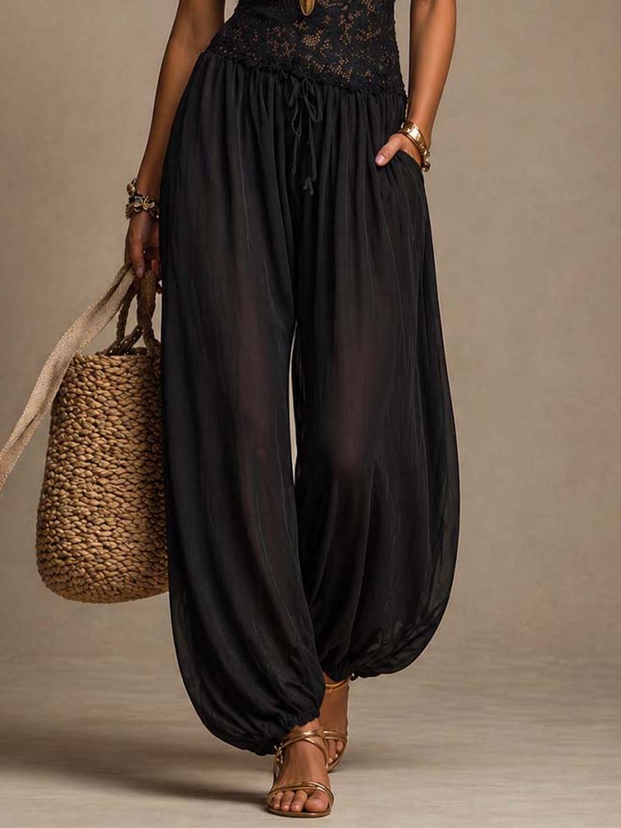 Jubilee™ | Flowy Halter Wide-Leg Jumpsuit