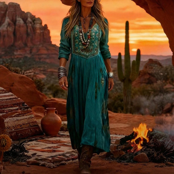 Evelyn™ | Elegant Bohemian Maxi Dress