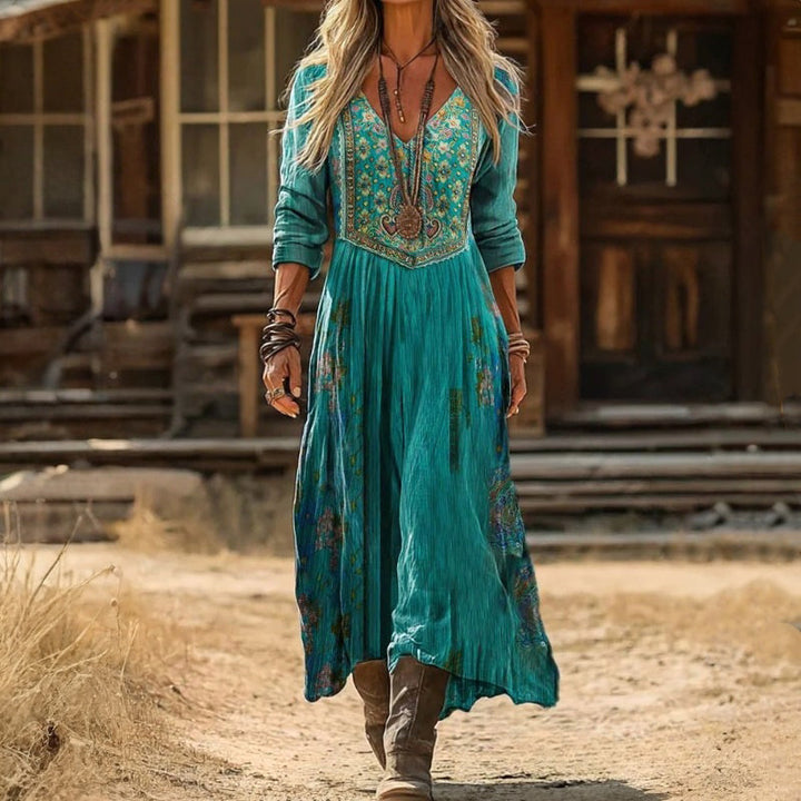 Evelyn™ | Elegant Bohemian Maxi Dress