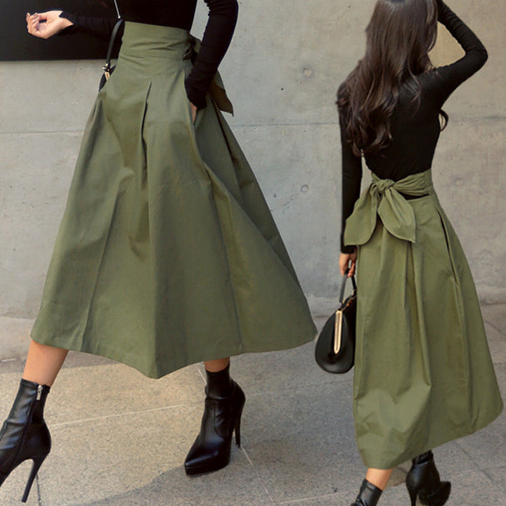 Frances™ | High-Waisted A-Line Midi Skirt