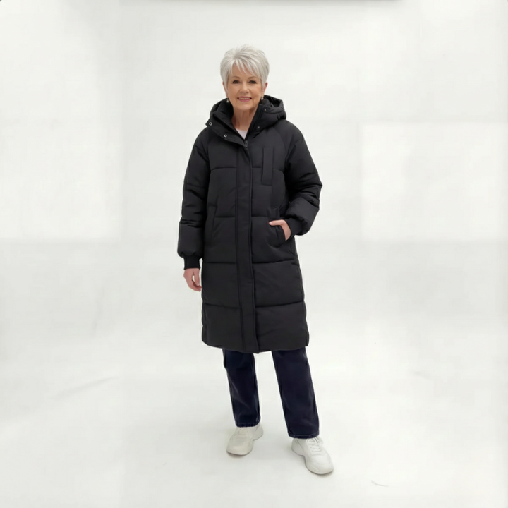 Fiona™ | Long Hooded Puffer Jacket
