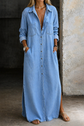 Andrea™ | Denim Button Down Dress