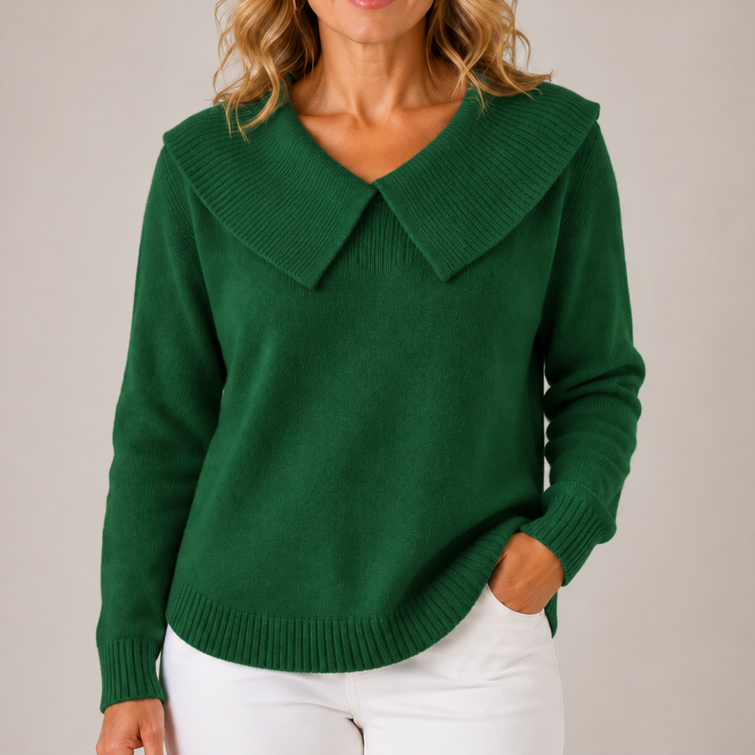 Yari™ | Elegant Collar Knit Sweater