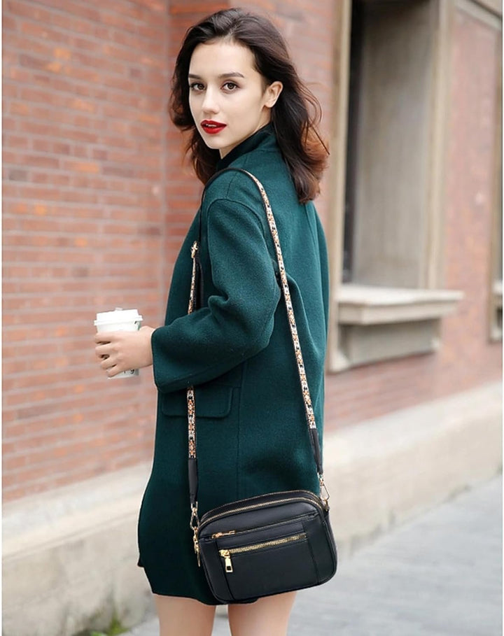 Julia – Refined Leather Shoulder Bag with Compartments
