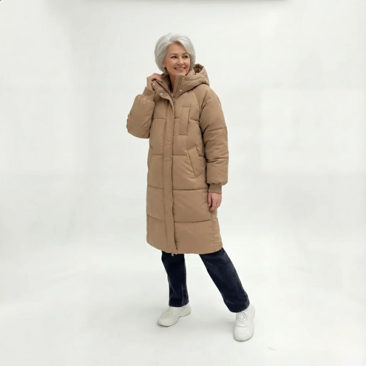 Fiona™ | Long Hooded Puffer Jacket