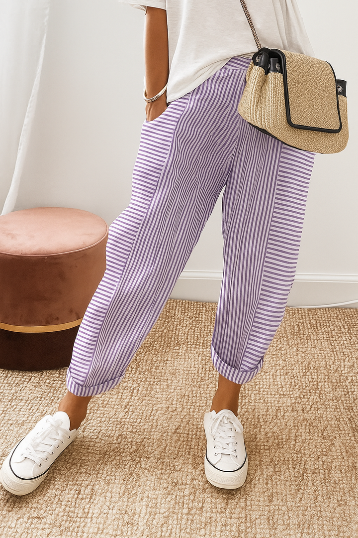 Vivienne™ | Classic Striped Pants