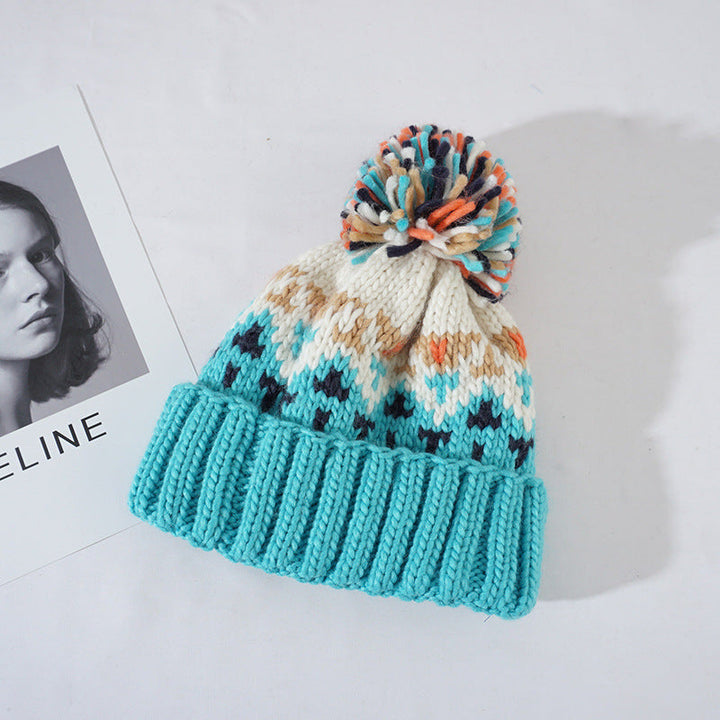 Amanda™ | Winter Snowflake Pom Beanie
