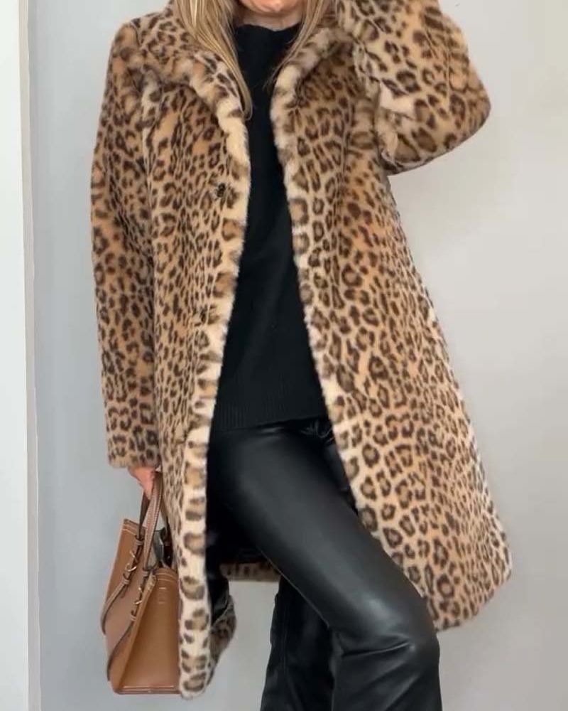Aniyah™ | Elegant Leopard Print Coat