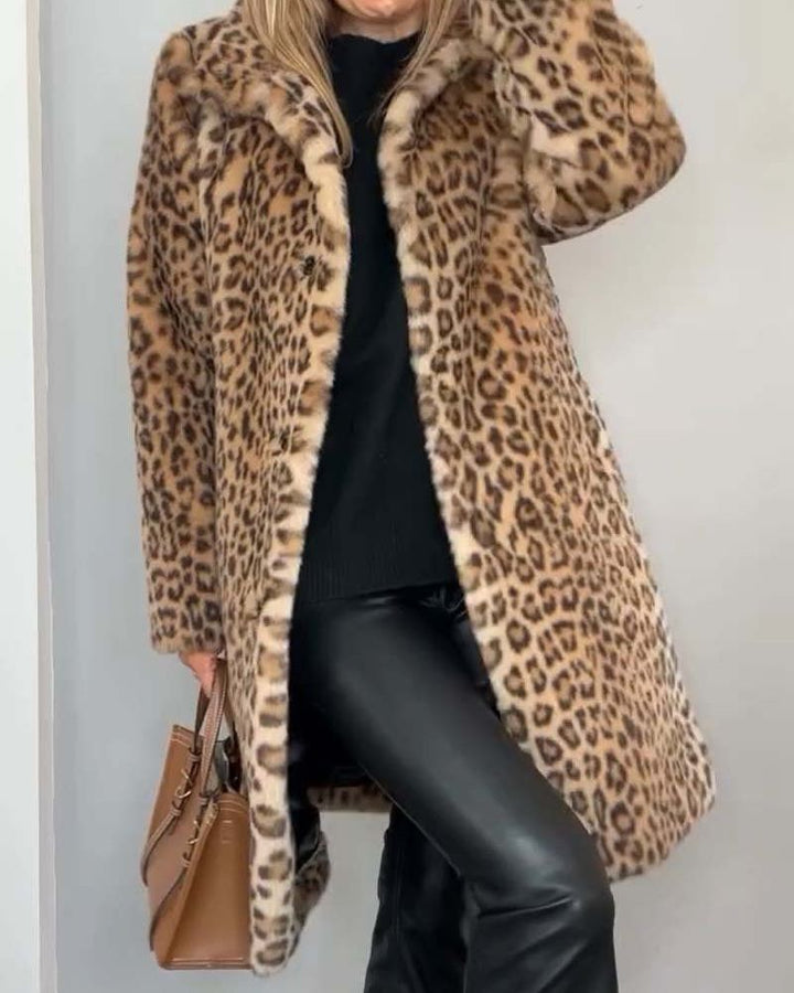 Aniyah™ | Elegant Leopard Print Coat