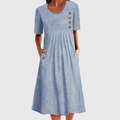 Ilaria™ | Striped Midi Dress