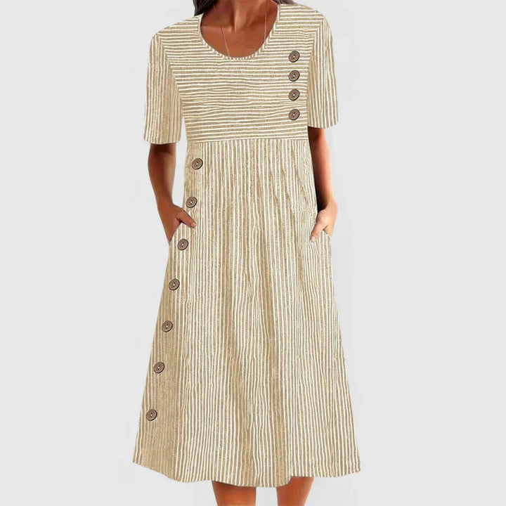 Ariella™ | Striped Midi Dress