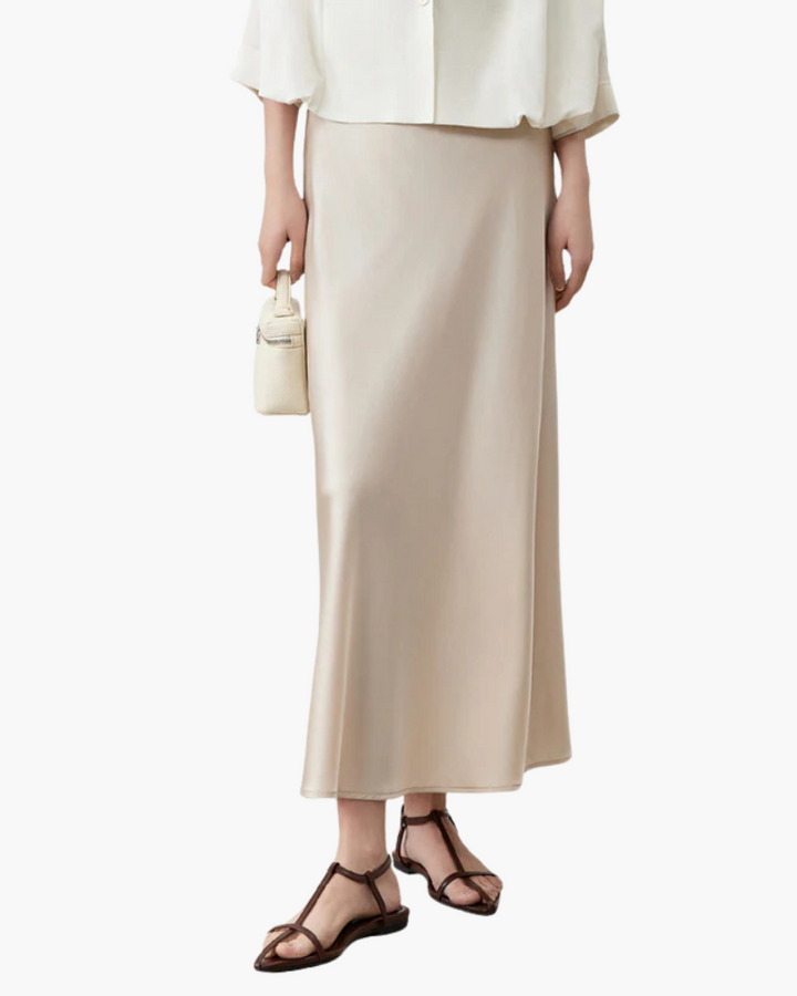Gemma™ | Old Money A-Line Midi Skirt
