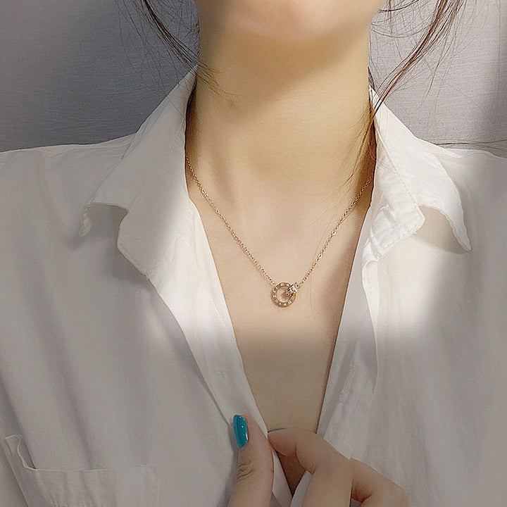 Melissa™ | Custom Number Pendant Necklace
