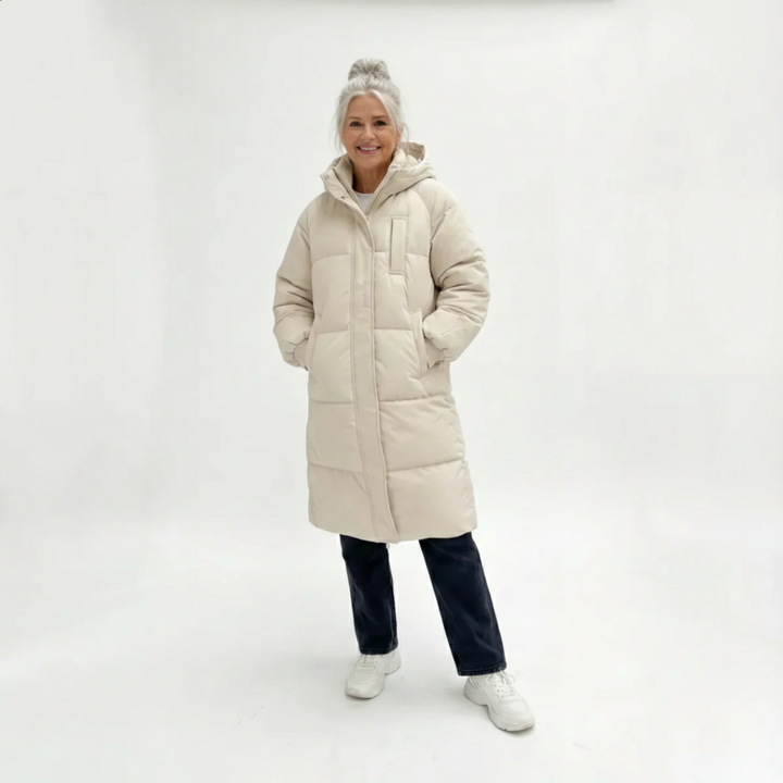 Fiona™ | Long Hooded Puffer Jacket