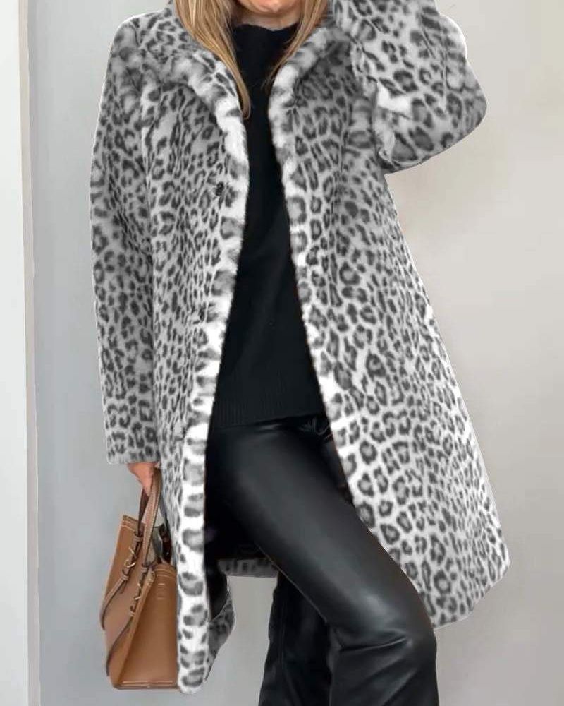 Aniyah™ | Elegant Leopard Print Coat