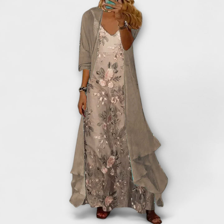 Camila™ | Elegant Maxi Two-Piece Dress Set