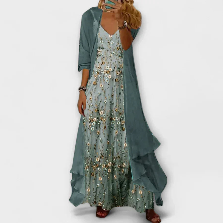Vanessa™ | Elegant Maxi Two-Piece Dress Set