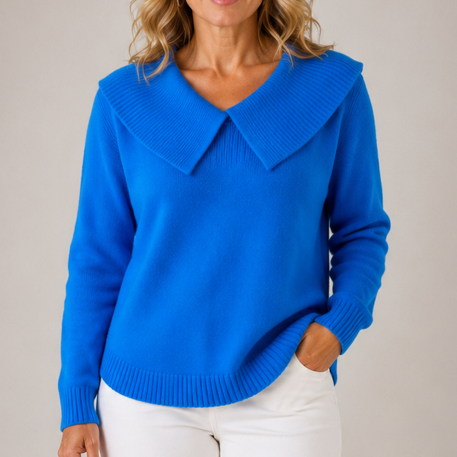 Yari™ | Elegant Collar Knit Sweater