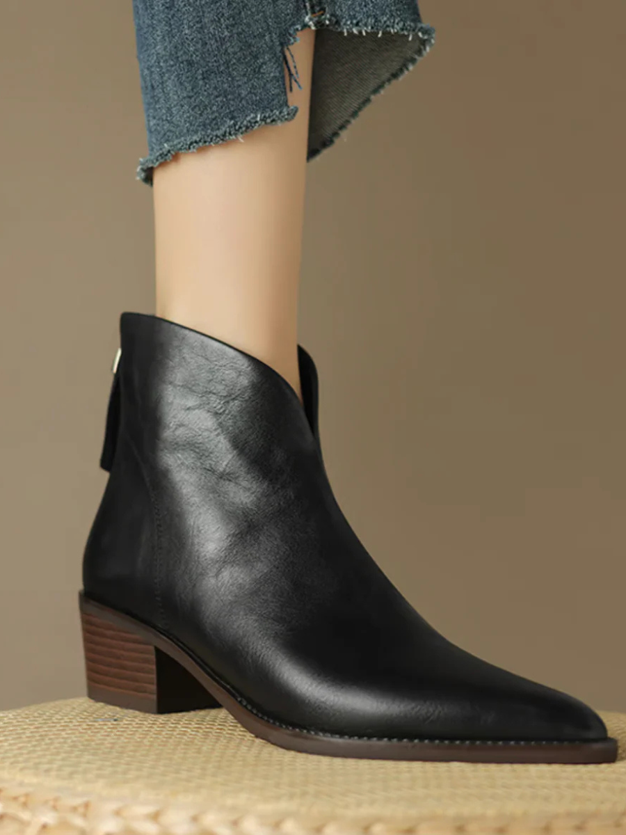 Vivian™ | Classic Low Heel Ankle Boots