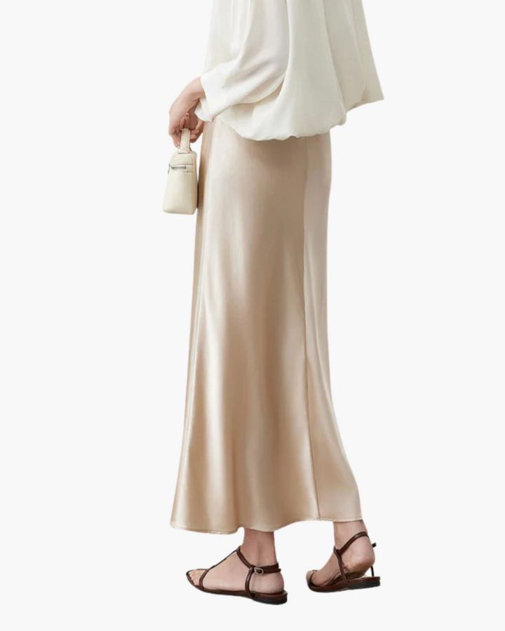 Gemma™ | Old Money A-Line Midi Skirt
