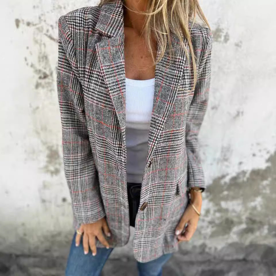 Addison™ | Classic Plaid Blazer