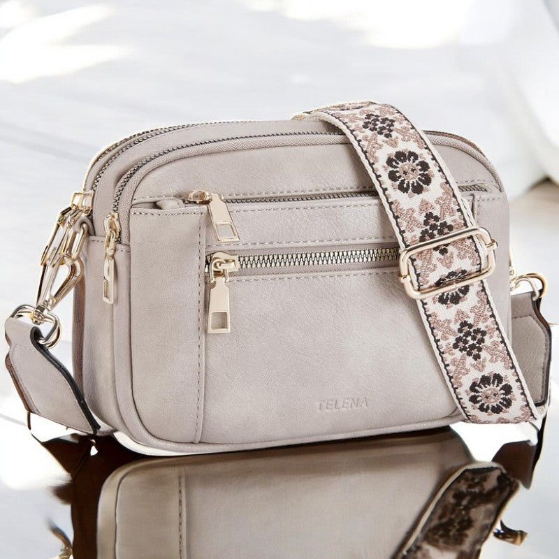 Julia – Refined Leather Shoulder Bag with Compartments