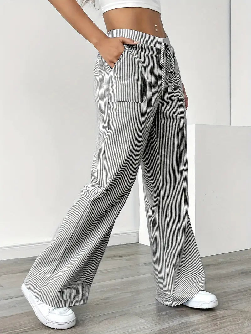 Gabrielle™ | Relaxed Fit Striped Pants
