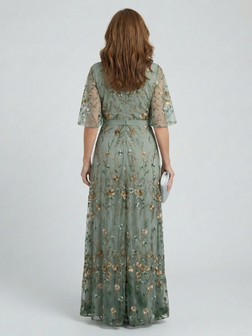 Naomi™ | Halter Neck Floral Maxi Dress