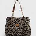 Olivia - Leopard Print Canvas Tote
