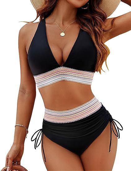 Harriet™ | Elegant High-Waisted Two-Piece Bikini Set