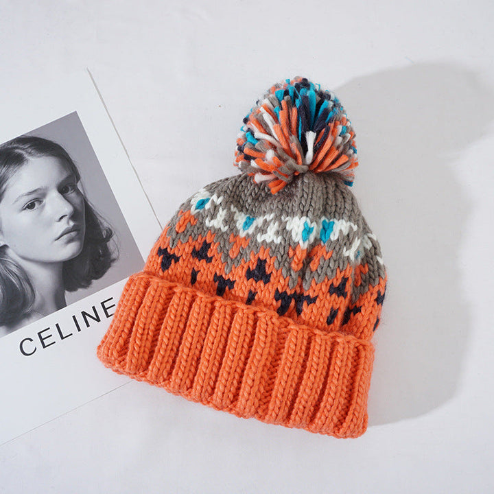 Amanda™ | Winter Snowflake Pom Beanie