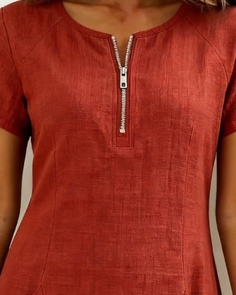 Nerisse™ | Zipper Pocket Casual Dress