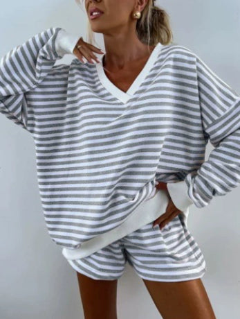 Kendall™ | Relaxed Striped Two-Piece Lounge Set