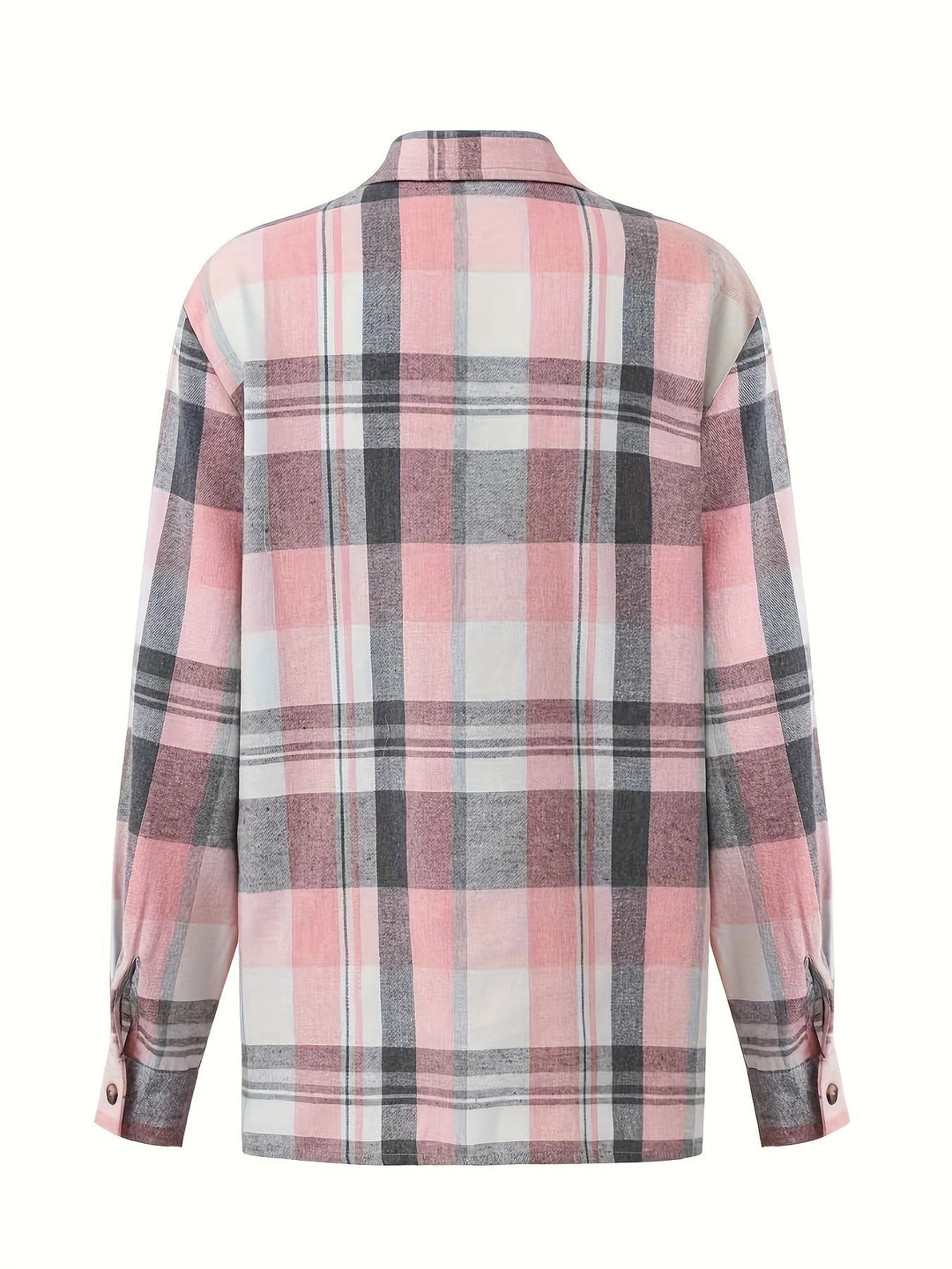 Shelby™ | Oversized Plaid Button Up Shirt
