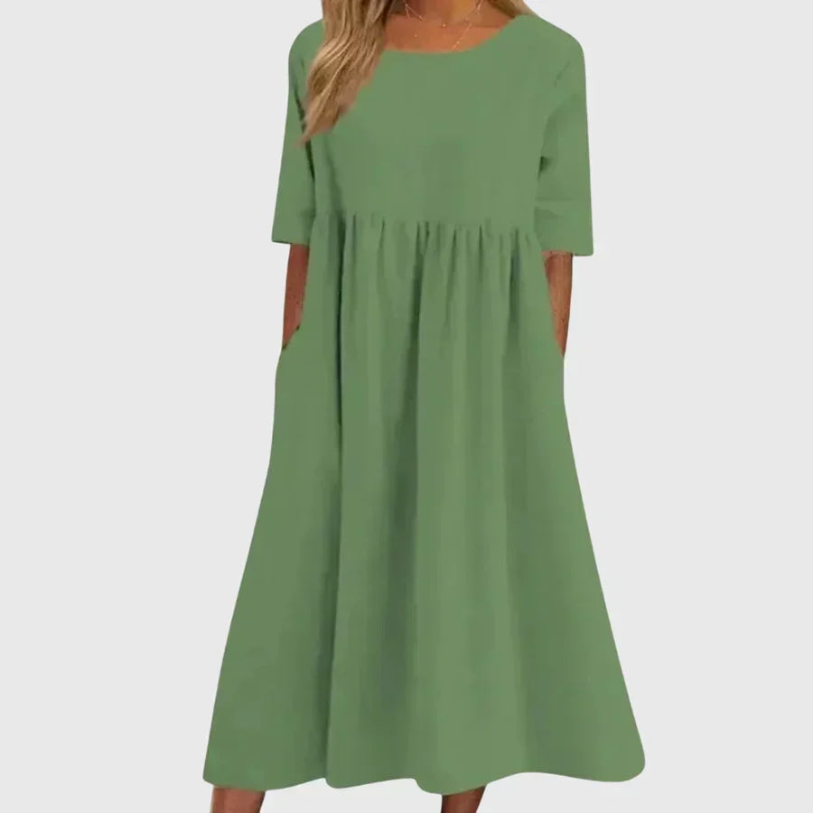 Jimena™ | Elegant Short Sleeve Dress